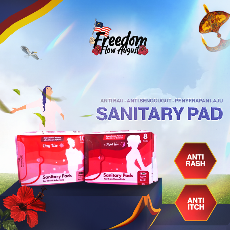 Helloqween Sanitary Pad Anti odor & improve blood flow