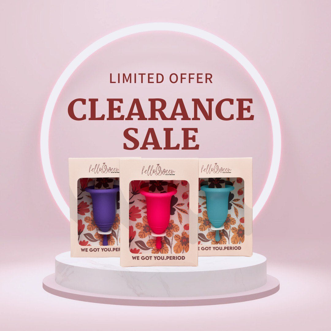 [CLEARANCE SALE] Old Design Helloqween Menstrual Cup Turquoise