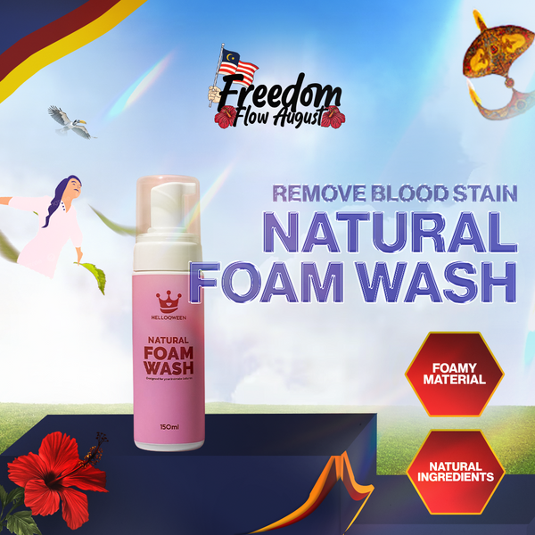 Paraben-Free Foam Wash for Menstrual Disc