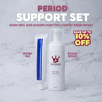 PERIOD SUPPORT SET (HELLOQWEEN FOAM WASH + WATER BASED GEL)