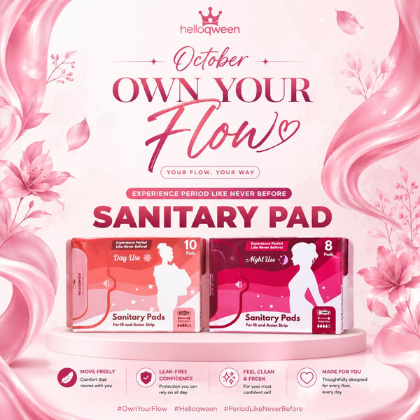 Helloqween Sanitary Pad Anti odor & improve blood flow