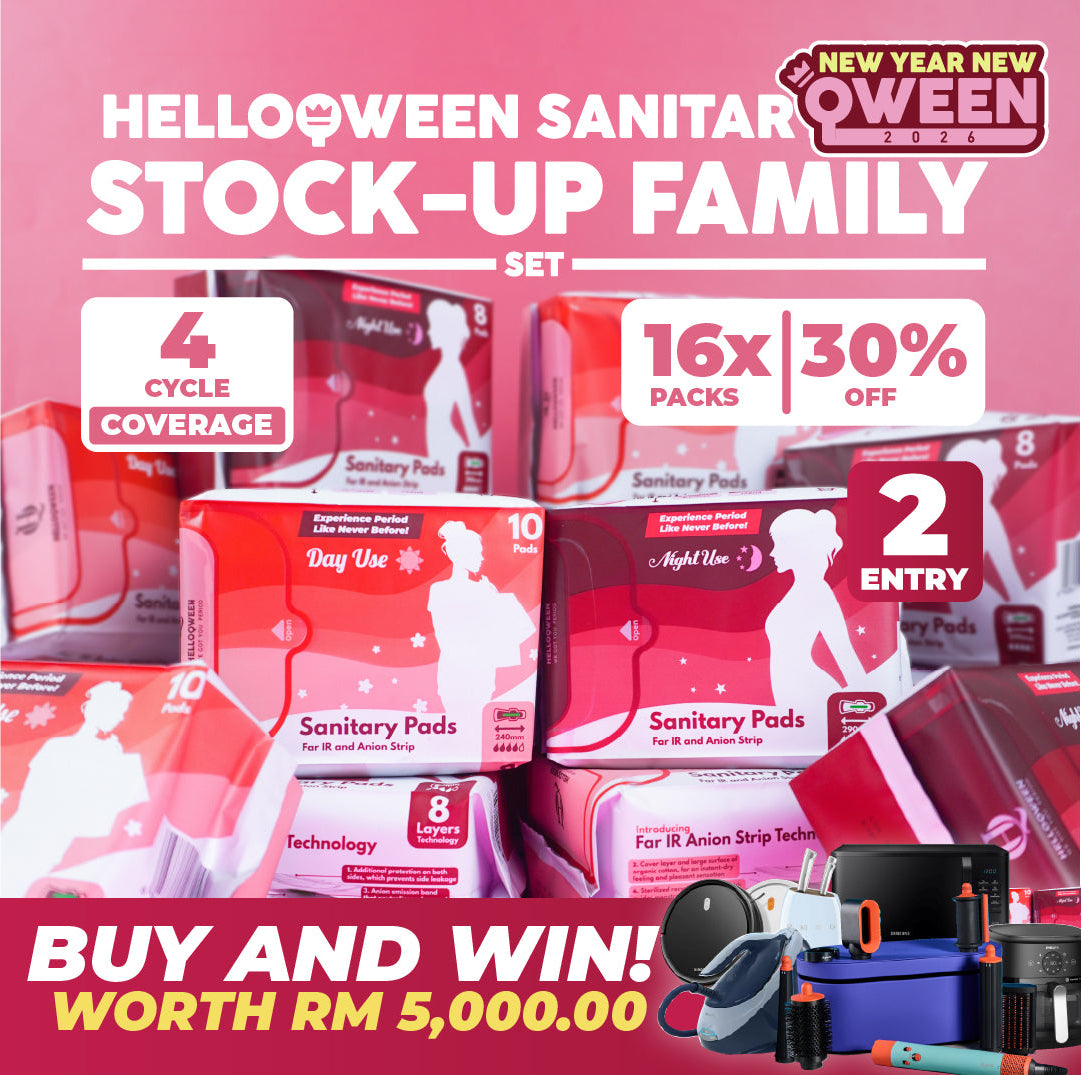 Helloqween Sanitary Pad Stock-Up Family Set