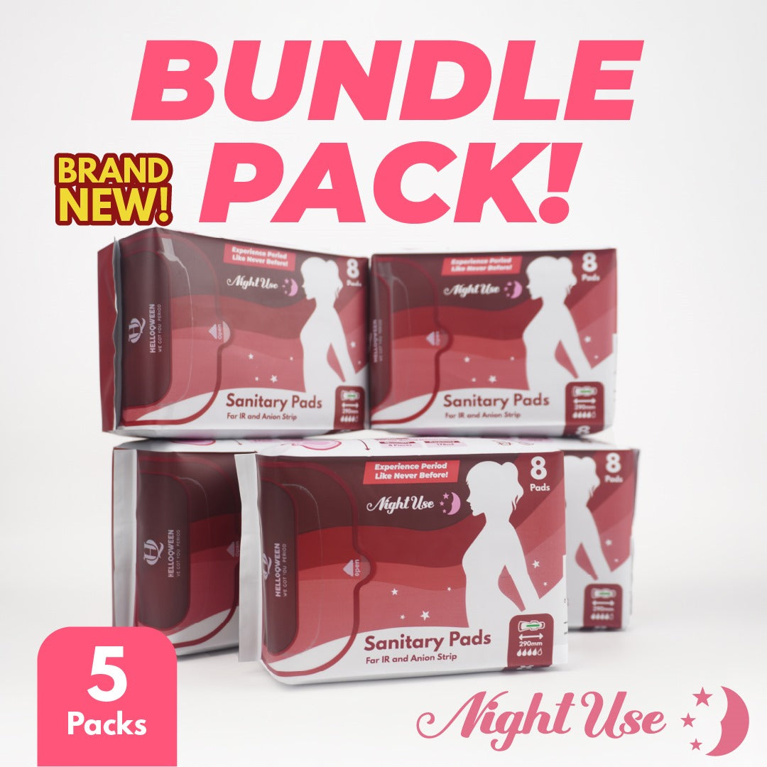 [Bundle Pack] Helloqween Sanitary Pad for Night Use