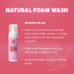 Paraben-Free Foam Wash for Menstrual Disc